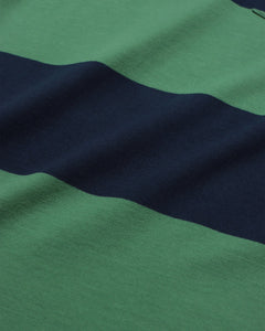 Far Afield Bold Stripe Pocket T-shirt - Navy/Frosty Green