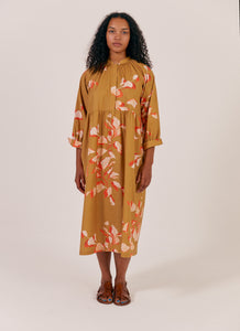 Sideline Finn Dress - Toffee Print
