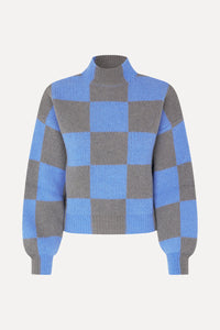 Stine Goya Adonis Sweater - Alaskan Blue Check