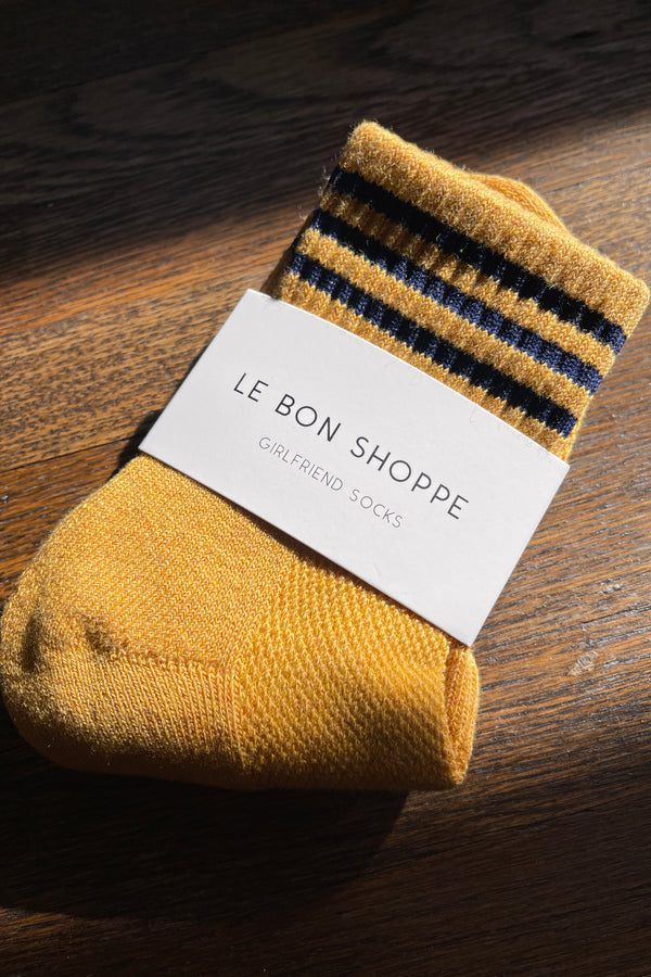 Le Bon Shoppe Girlfriend Socks - Gold - White Feather Boutique