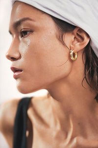 Anni Lu Gem in a Hoop Earrings