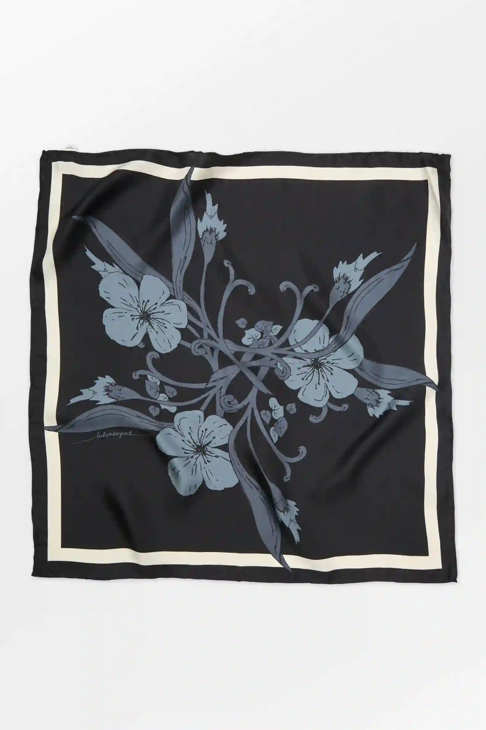 Becksondergaard  Magna Flower Sia Scarf - Black