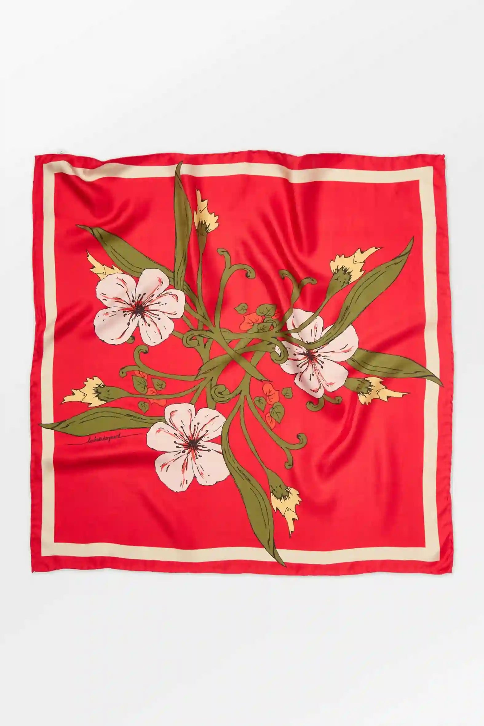 Becksondergaard Magna Flower Sia Scarf - Red