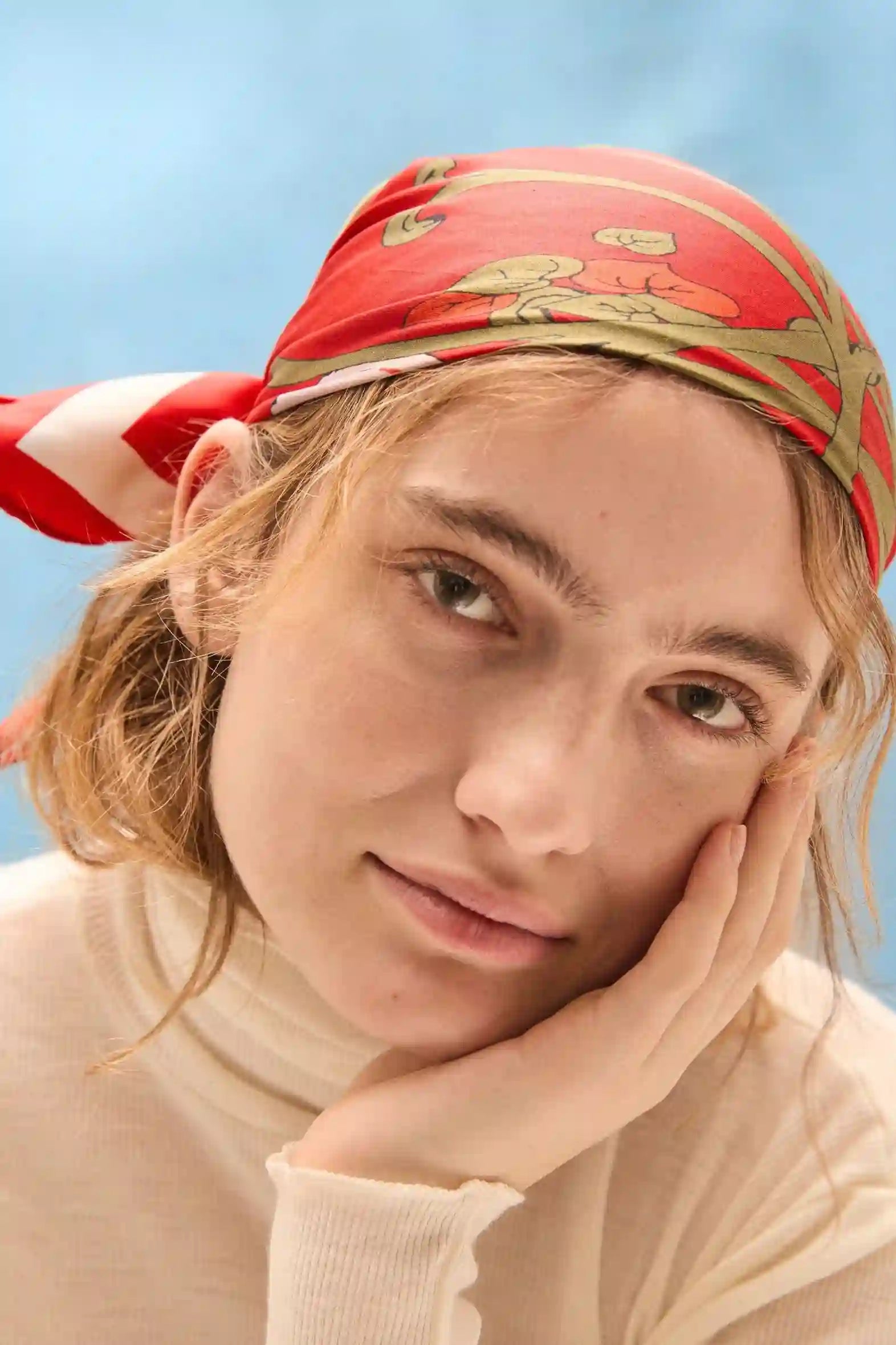 Becksondergaard Magna Flower Sia Scarf - Red