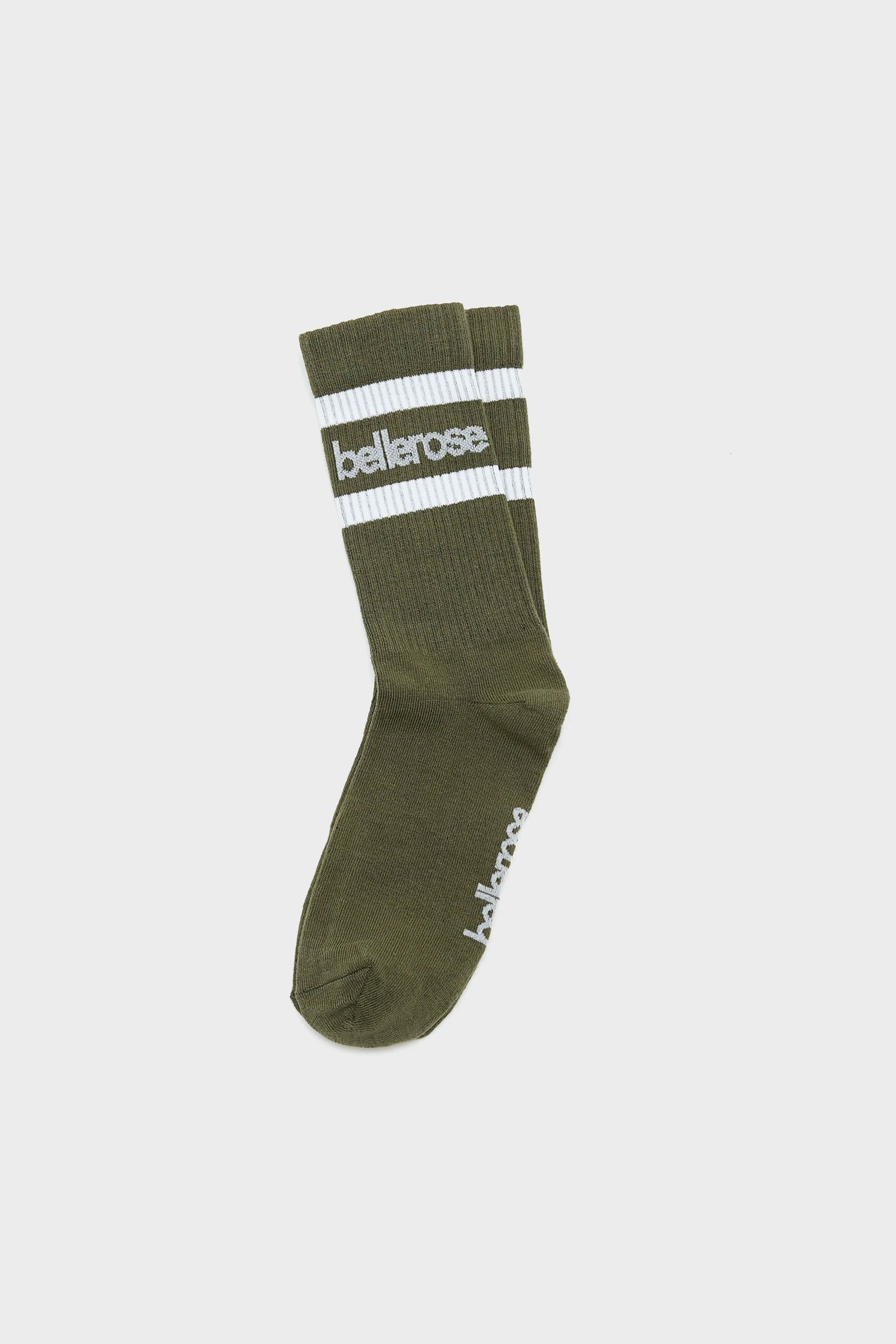 Bellerose Vanmo Crew Socks - Olive Night