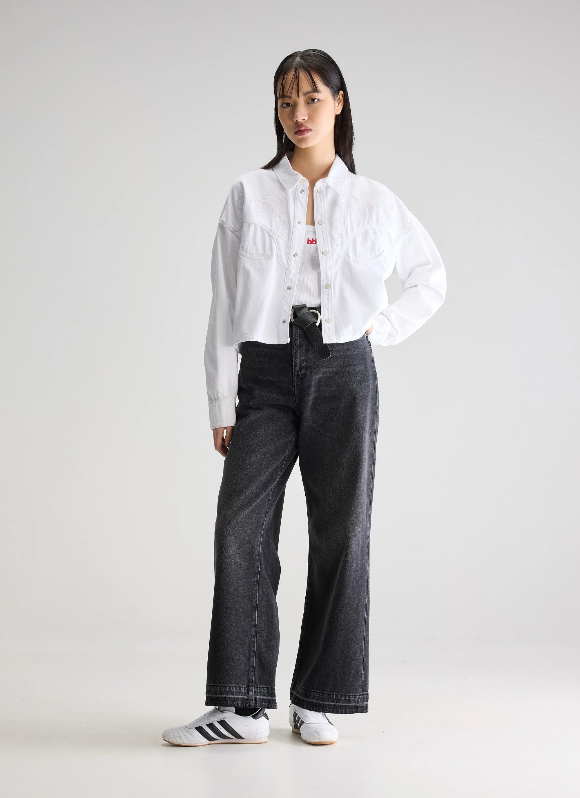 Bellerose Polaris Cropped Denim Shirtt