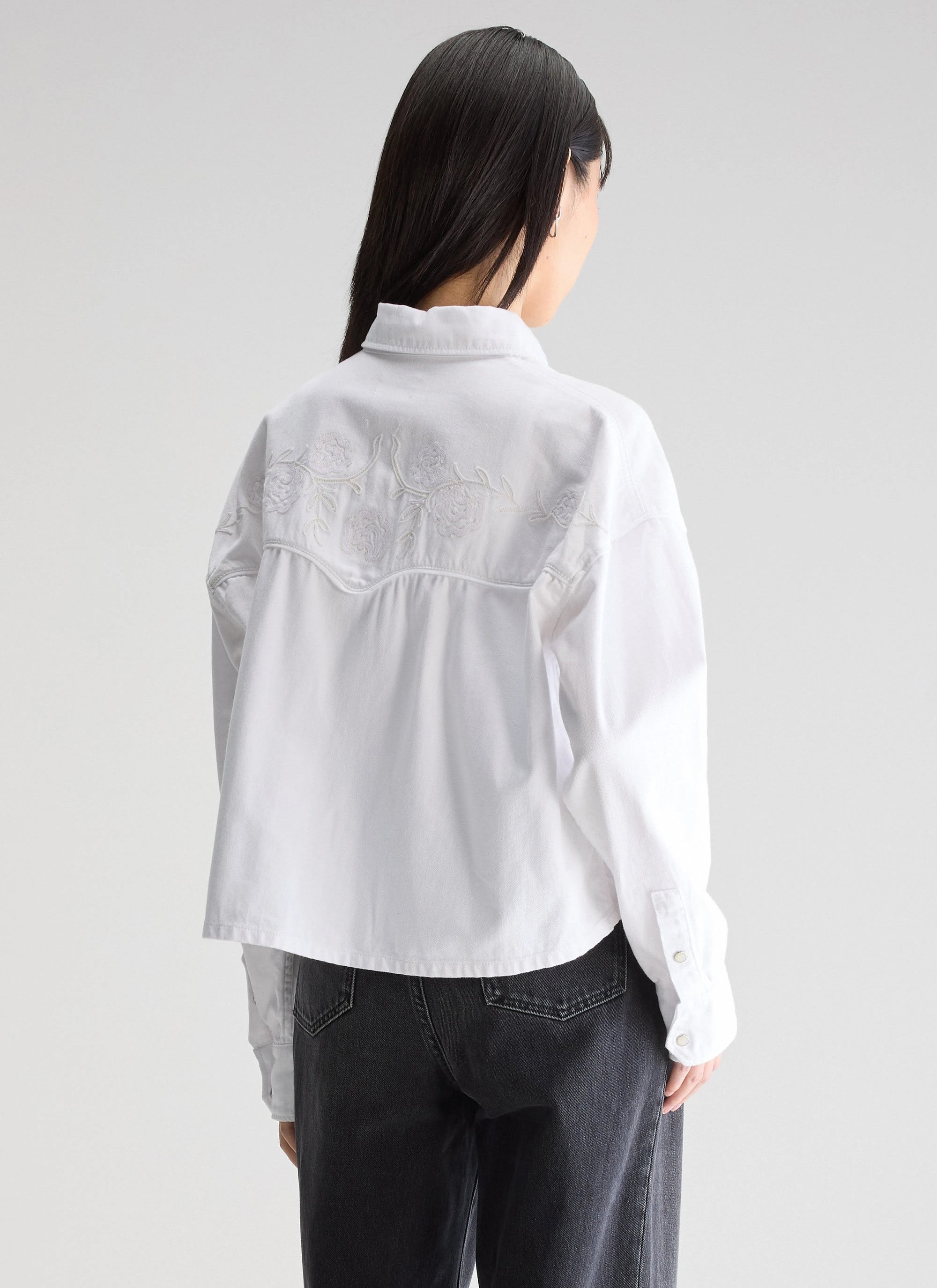 Bellerose Polaris Cropped Denim Shirtt