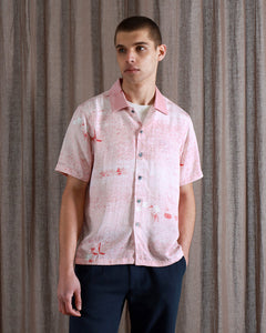 Far Afield Busey Shirt - Rose Pink Beach Print