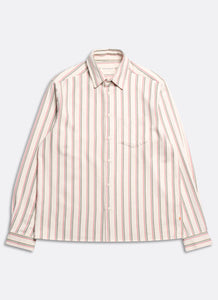 Far Afield Classic Shirt _ White Kuki Stripe