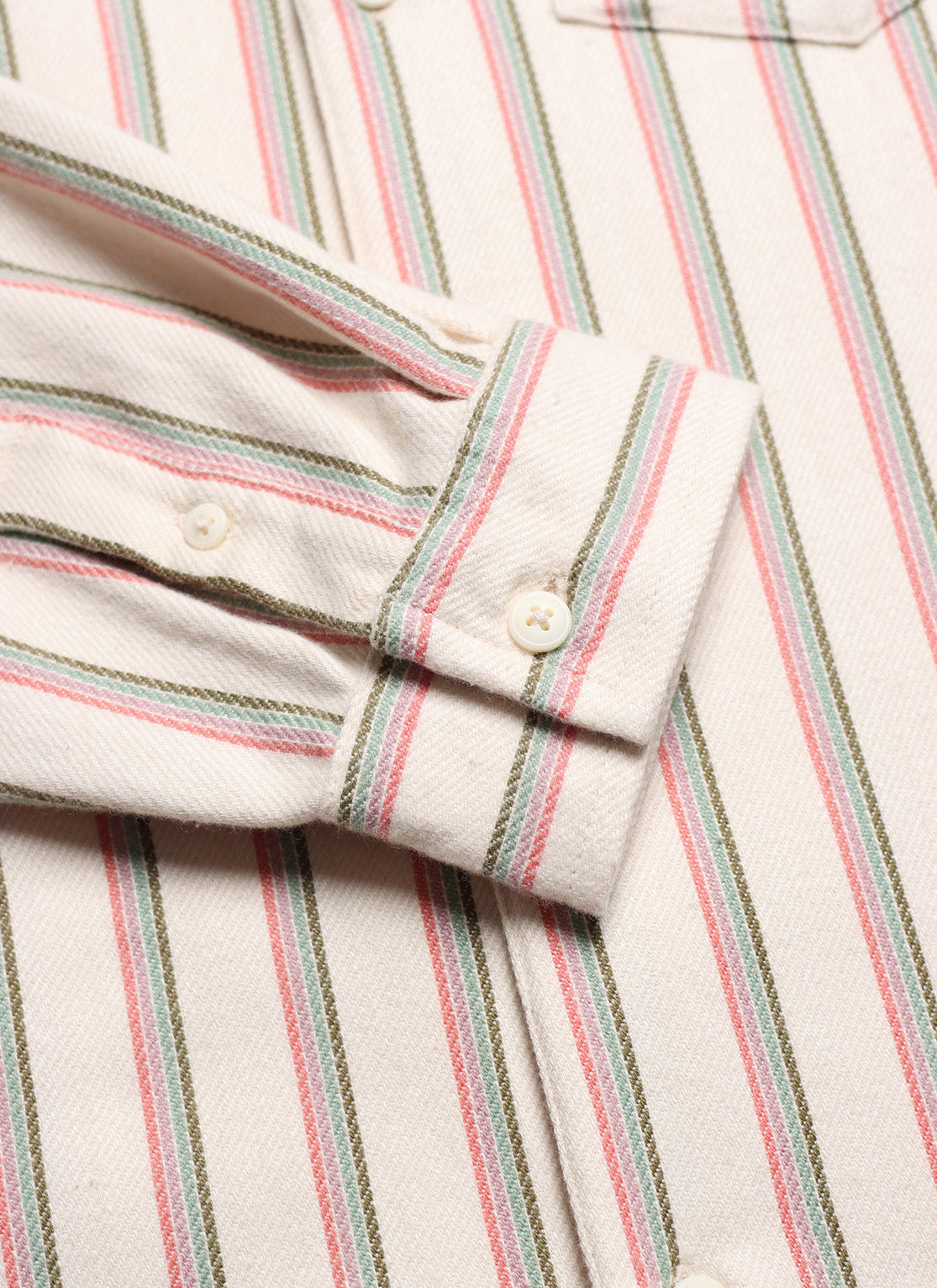 Far Afield Classic Shirt _ White Kuki Stripe