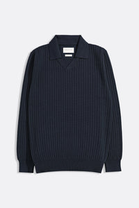 Far Afield Clifford Knit Polo - Navy
