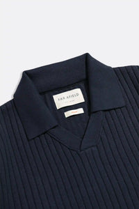 Far Afield Clifford Knit Polo - Navy