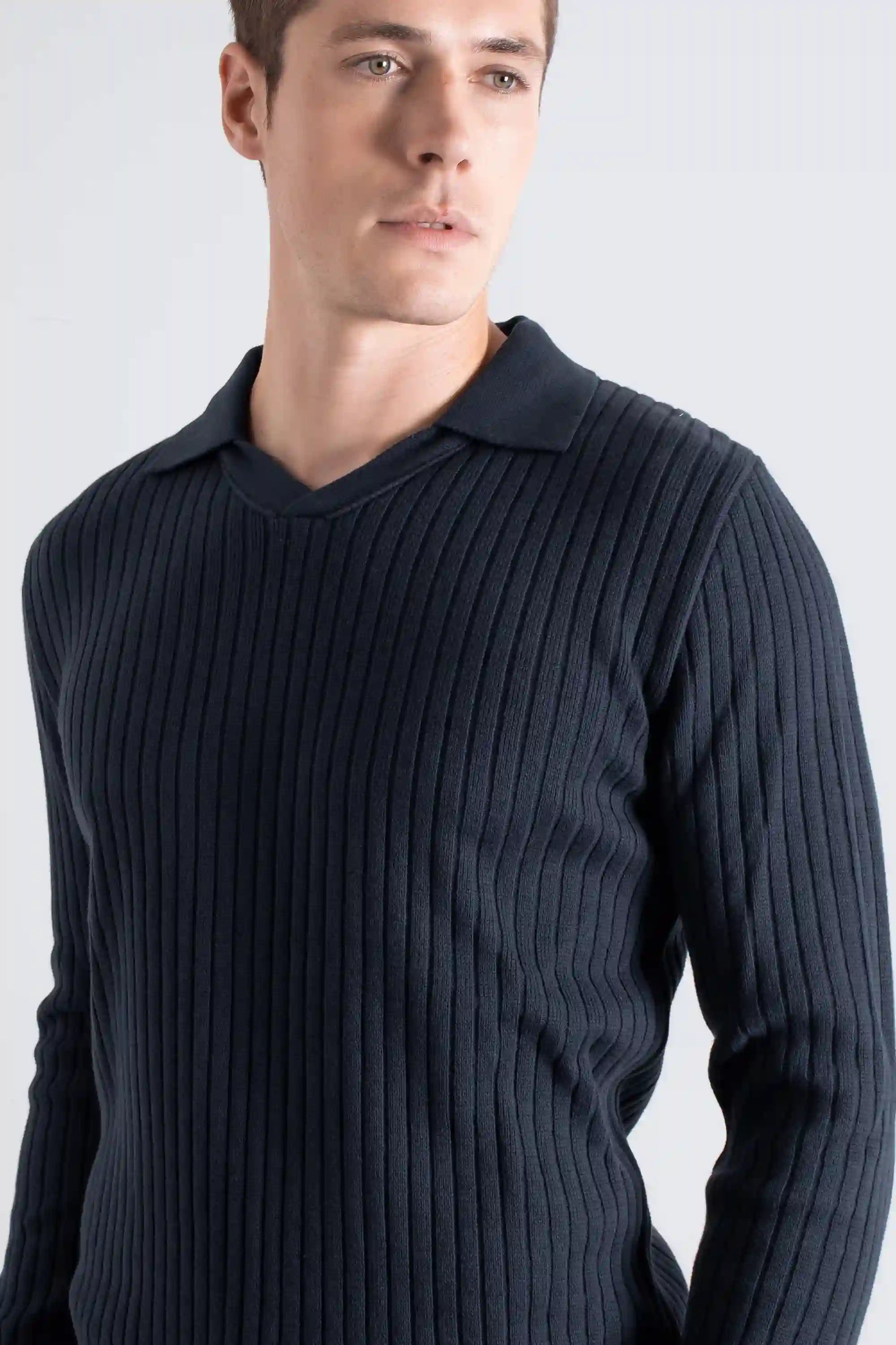 Far Afield Clifford Knit Polo - Navy