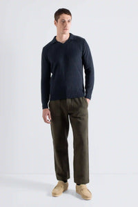 Far Afield Clifford Knit Polo - Navy