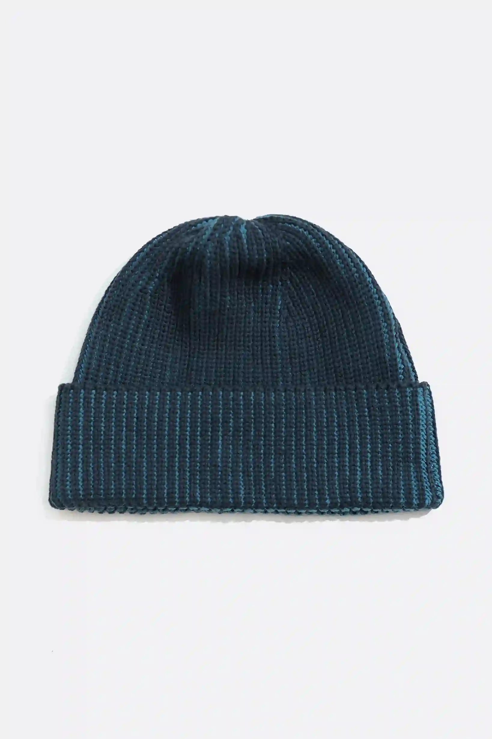 Far Afield Ribbed Knit Beanie - Blue