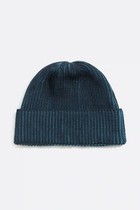Far Afield Ribbed Knit Beanie - Blue