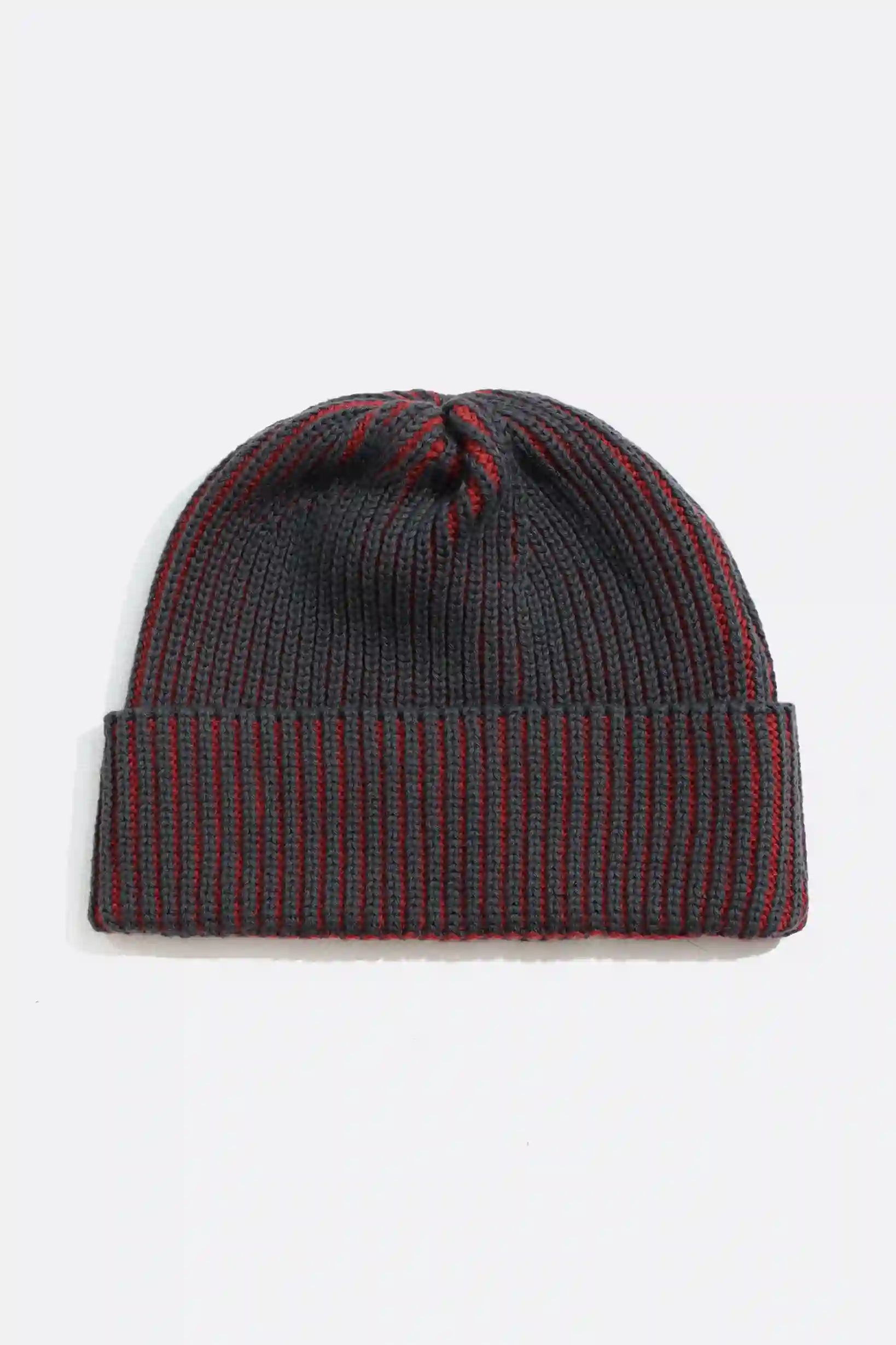 Far Afield Ribbed Knit Beanie - Red
