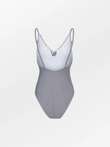 Becksondergaard Striba Bly Frill Swimsuit