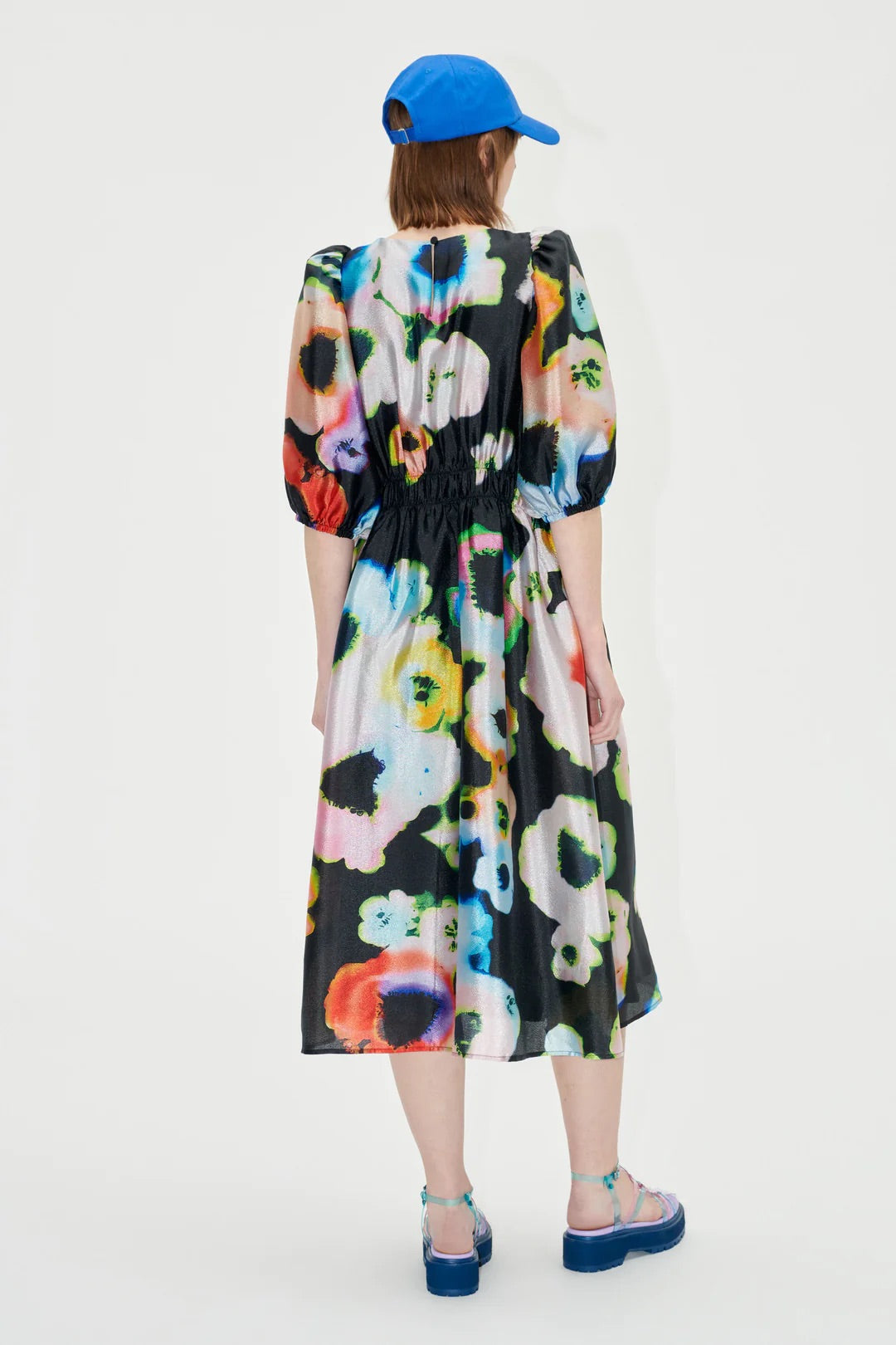 Stine Goya Elizabeth Dress - Tie Dye Floral Night
