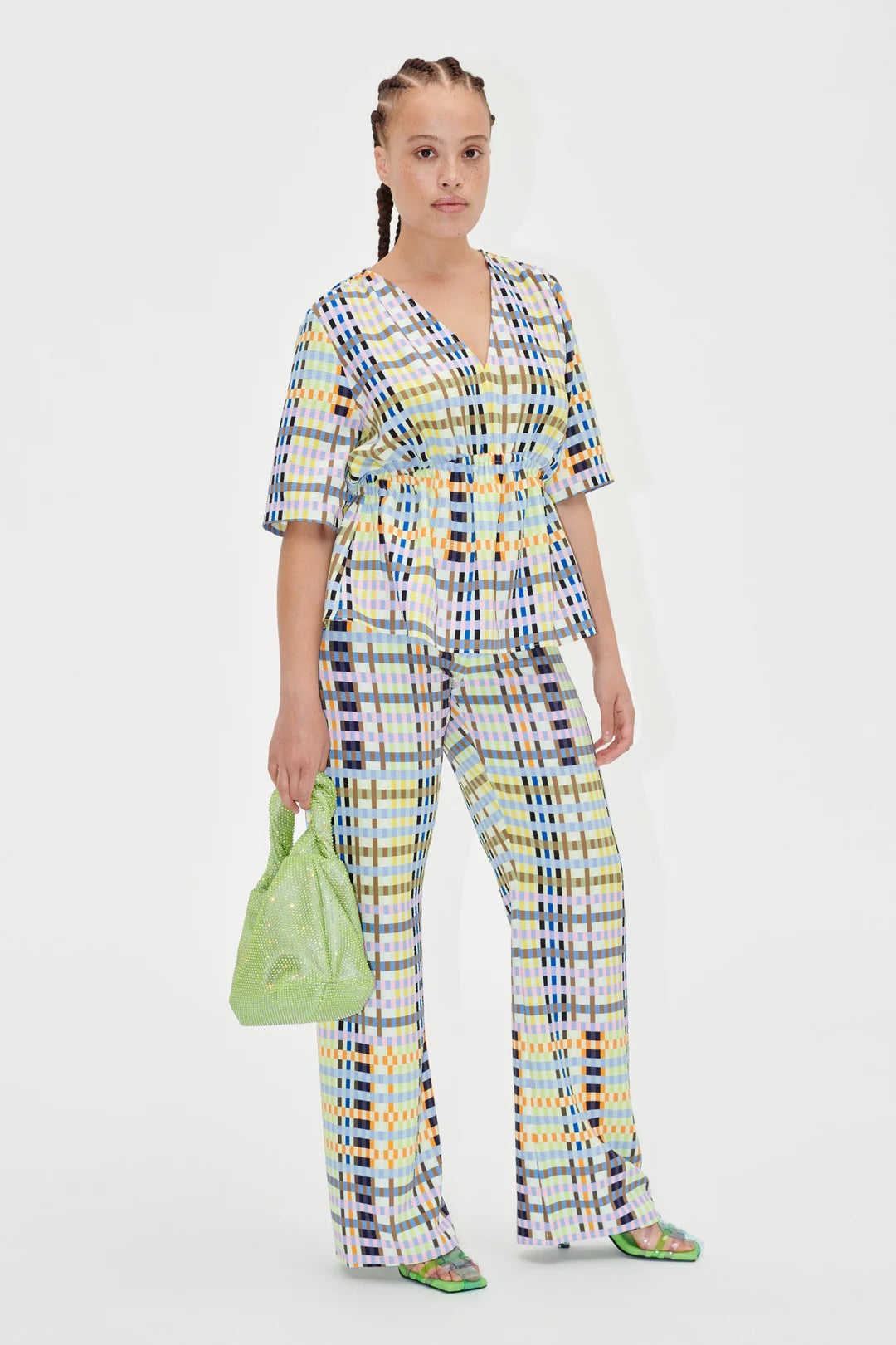 Stine Goya Marc Pants - Micro Check