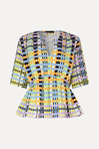 Stine Goya Gabriel Top - Micro Check