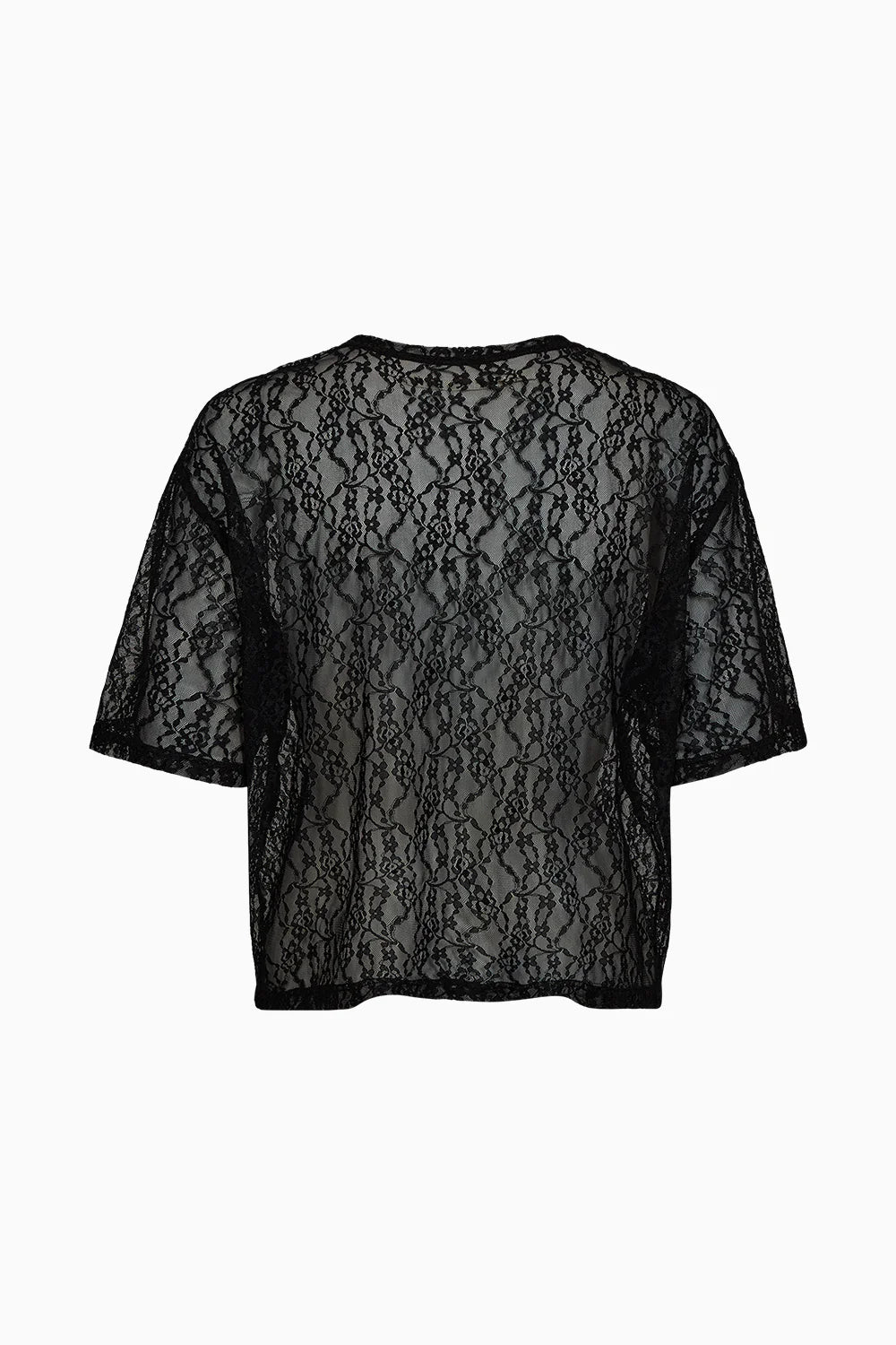 IVY Lara Lace Tee - Black
