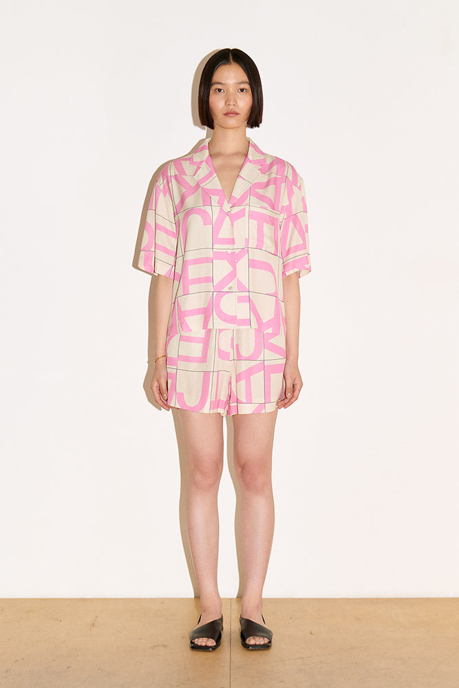 Jakke Gianna Shirt - Pink Print