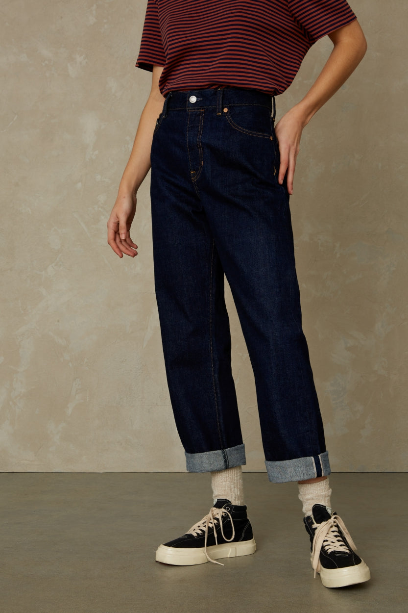 Kings of Indigo Liora Cropped Selvage