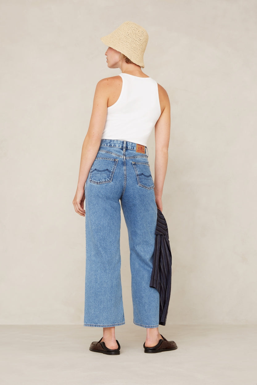 Kings of Indigo Elisabeth Cropped - Mid Vintage