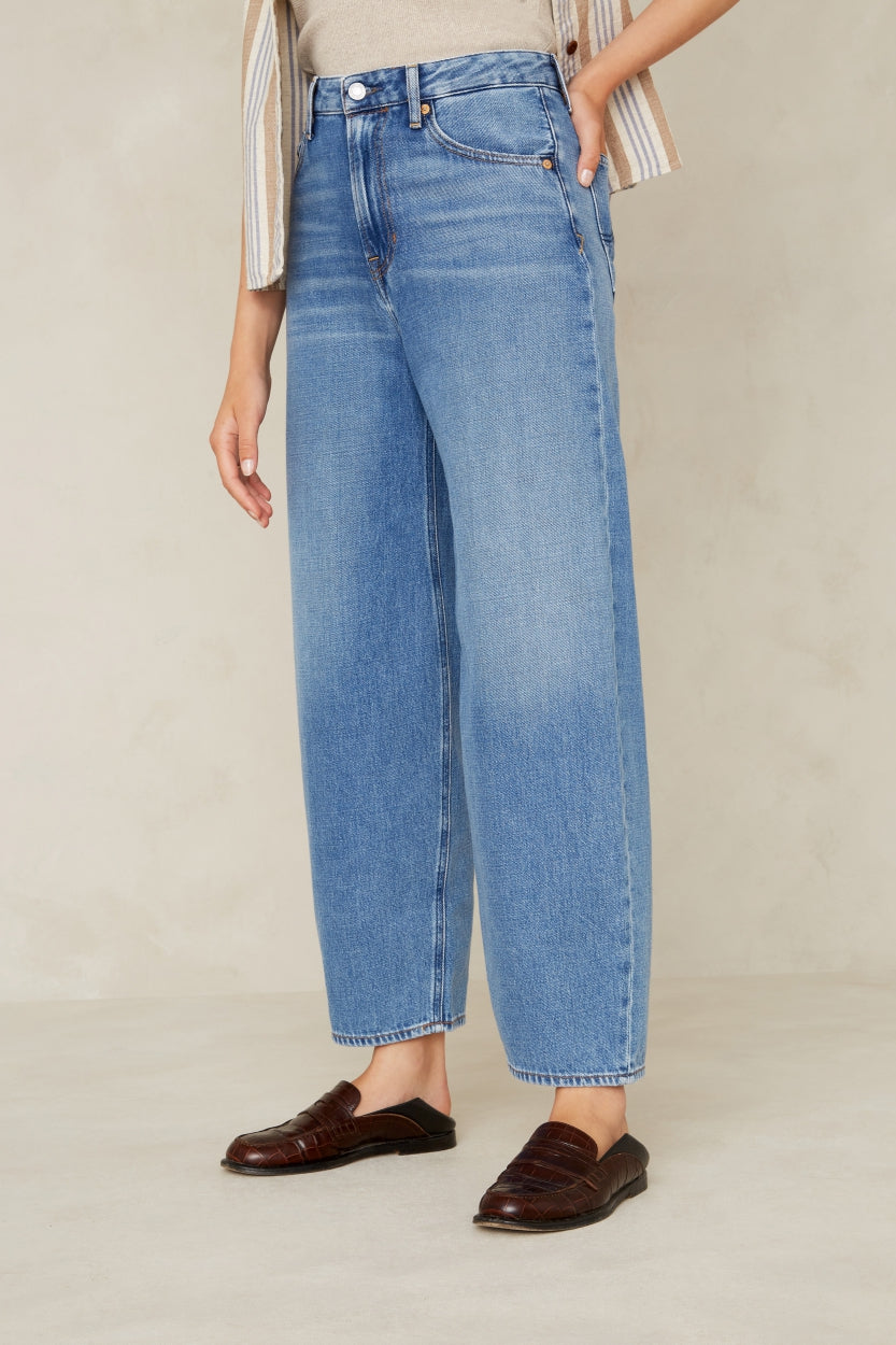 Kings of Indigo Leila Cropped Jeans - Clean Mid Vintage