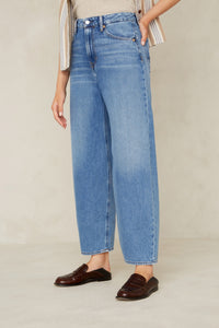 Kings of Indigo Leila Cropped Jeans - Clean Mid Vintage
