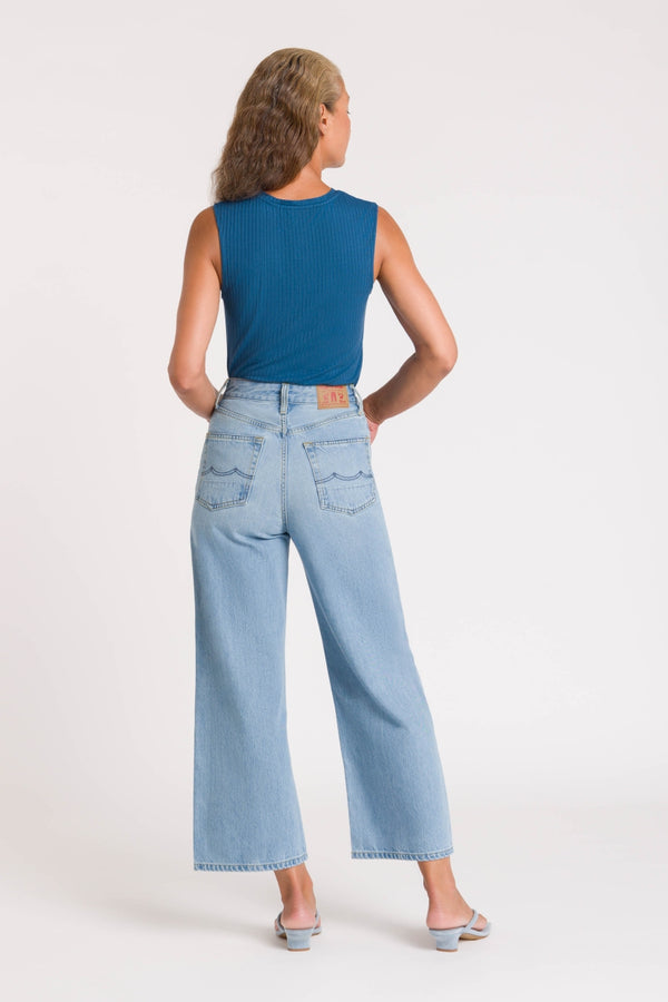 Kings of Indigo Elisabeth Cropped - Blue Reef Super Light Used