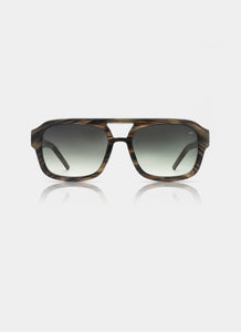 A.KJaerbede Kaya Sunglasses - Striped Horn
