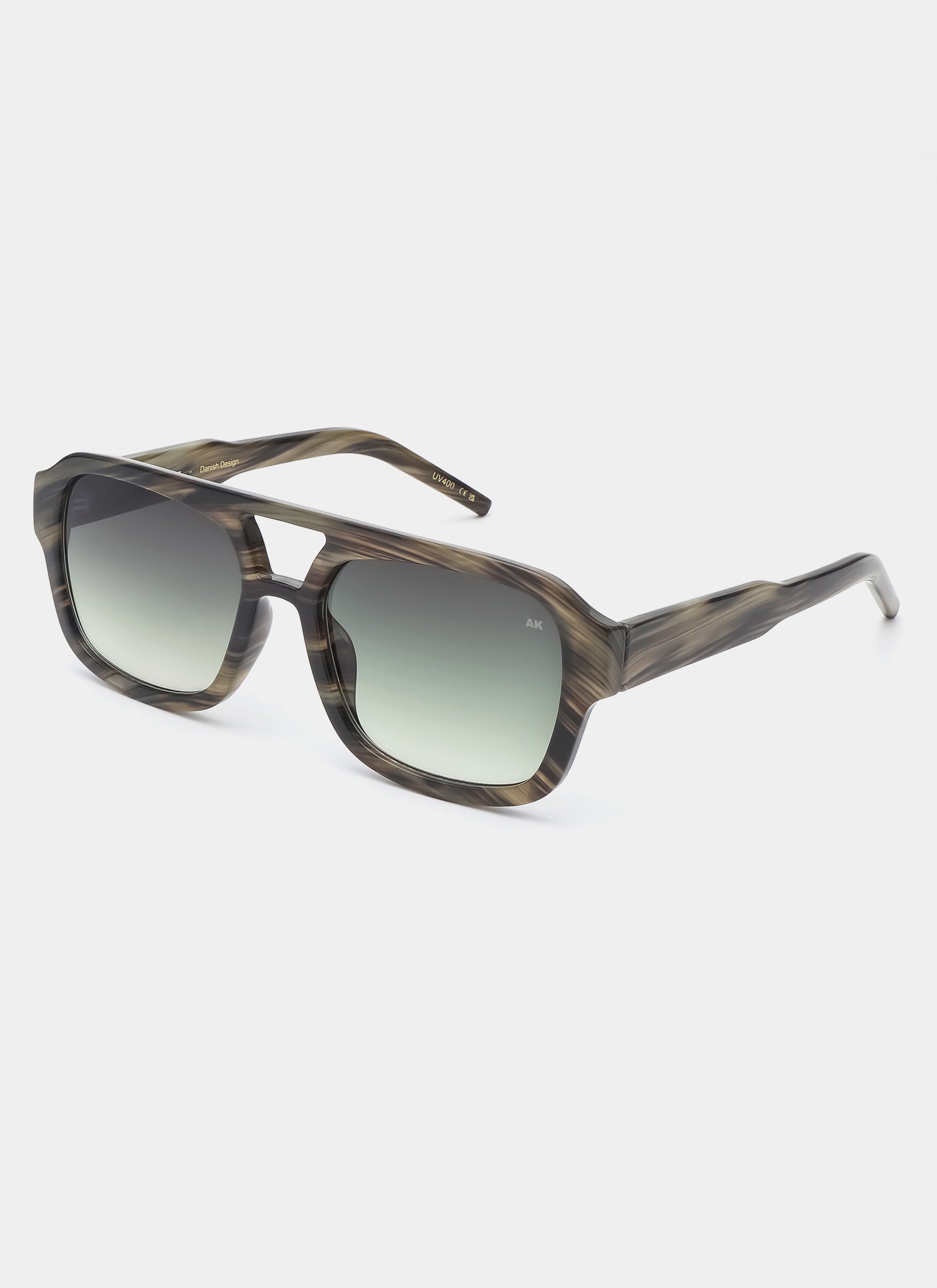 A.KJaerbede Kaya Sunglasses - Striped Horn