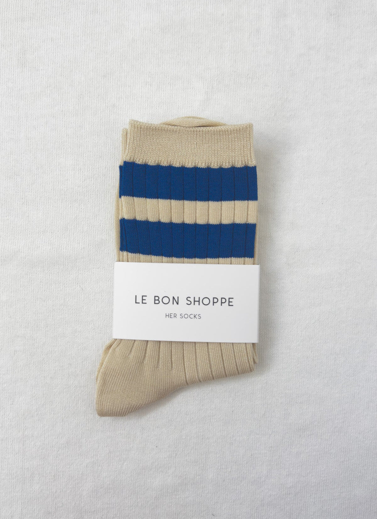 Le Bon Shoppe Her Varsity Socks - Azure