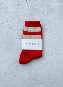 Le Bon Shoppe Her Varsity Socks - Desire