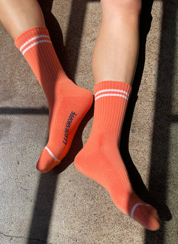 Le Bon Shoppe Boyfriend Socks - Orange