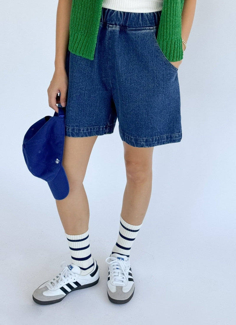 Le Bon Shoppe City Shorts - Blue Denim