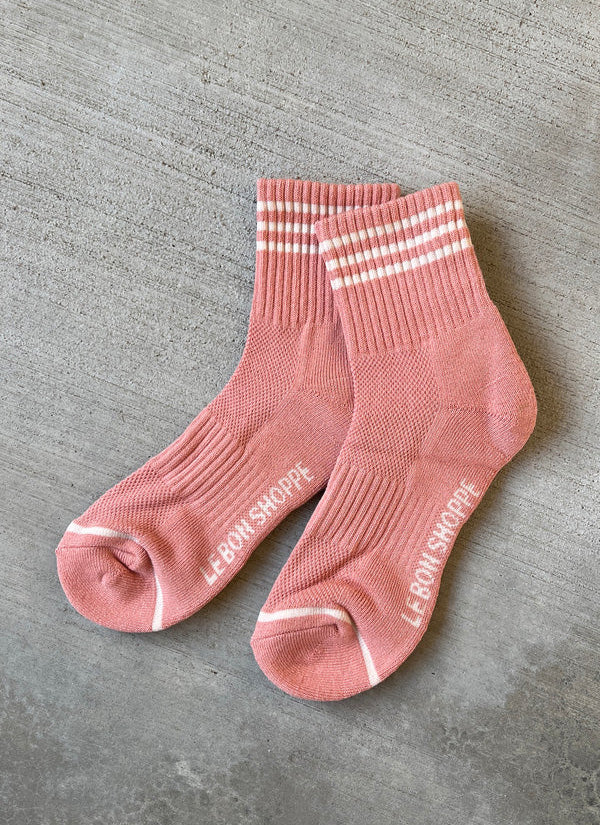 Le Bon Shoppe Girlfriend Socks - Salmon