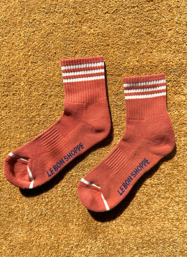 Le Bon Shoppe Girlfriend Socks - Terracotta