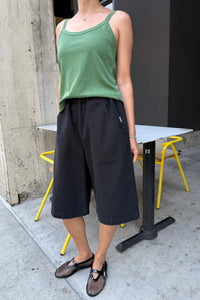 Le Bon Shoppe Liam Bermuda Shorts - Black Canvas