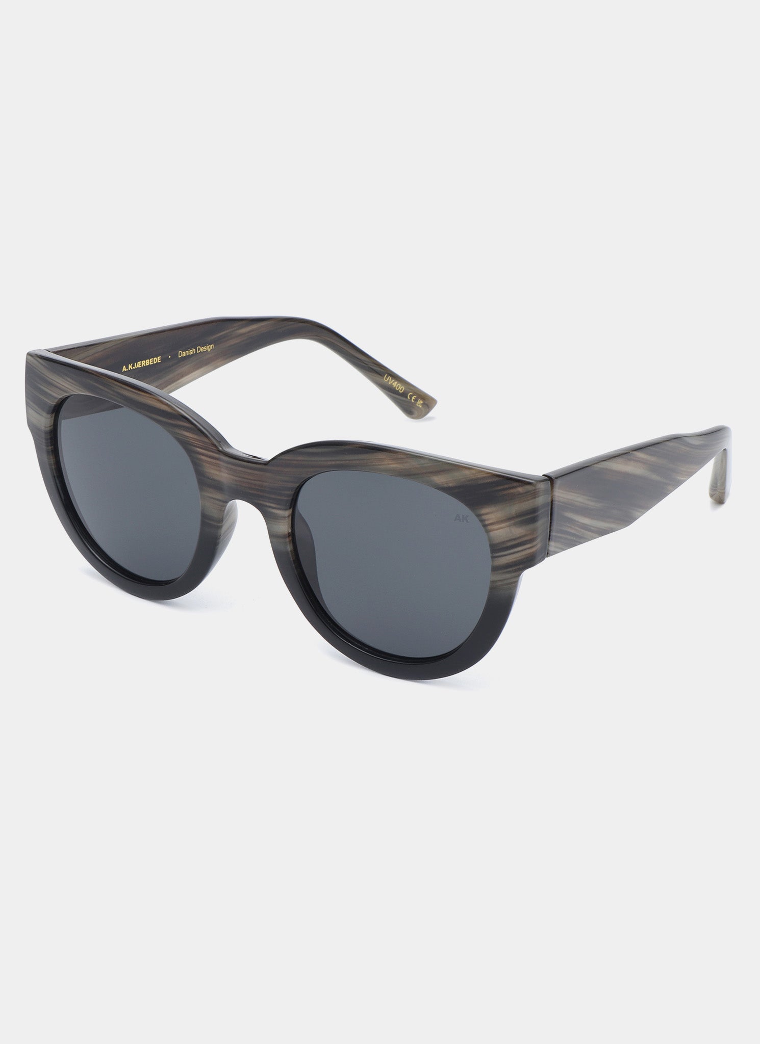 A.KJaerbede Lilly Sunglasses - Striped Horn