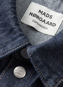 Mads Norgaard Cosy Denim Violet Dress - Dark Indigo
