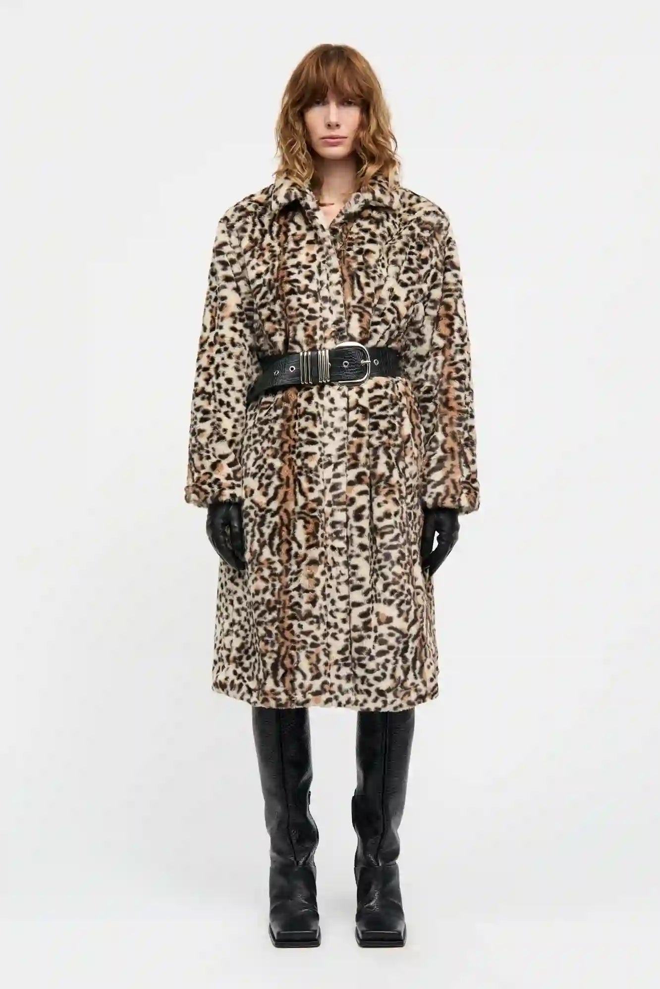 Mads Norgaard Faux Leo Nora Coat - Leopard