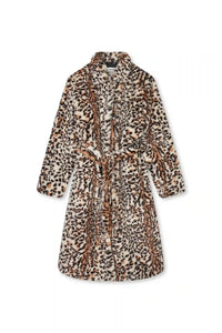 Mads Norgaard Faux Leo Nora Coat - Leopard