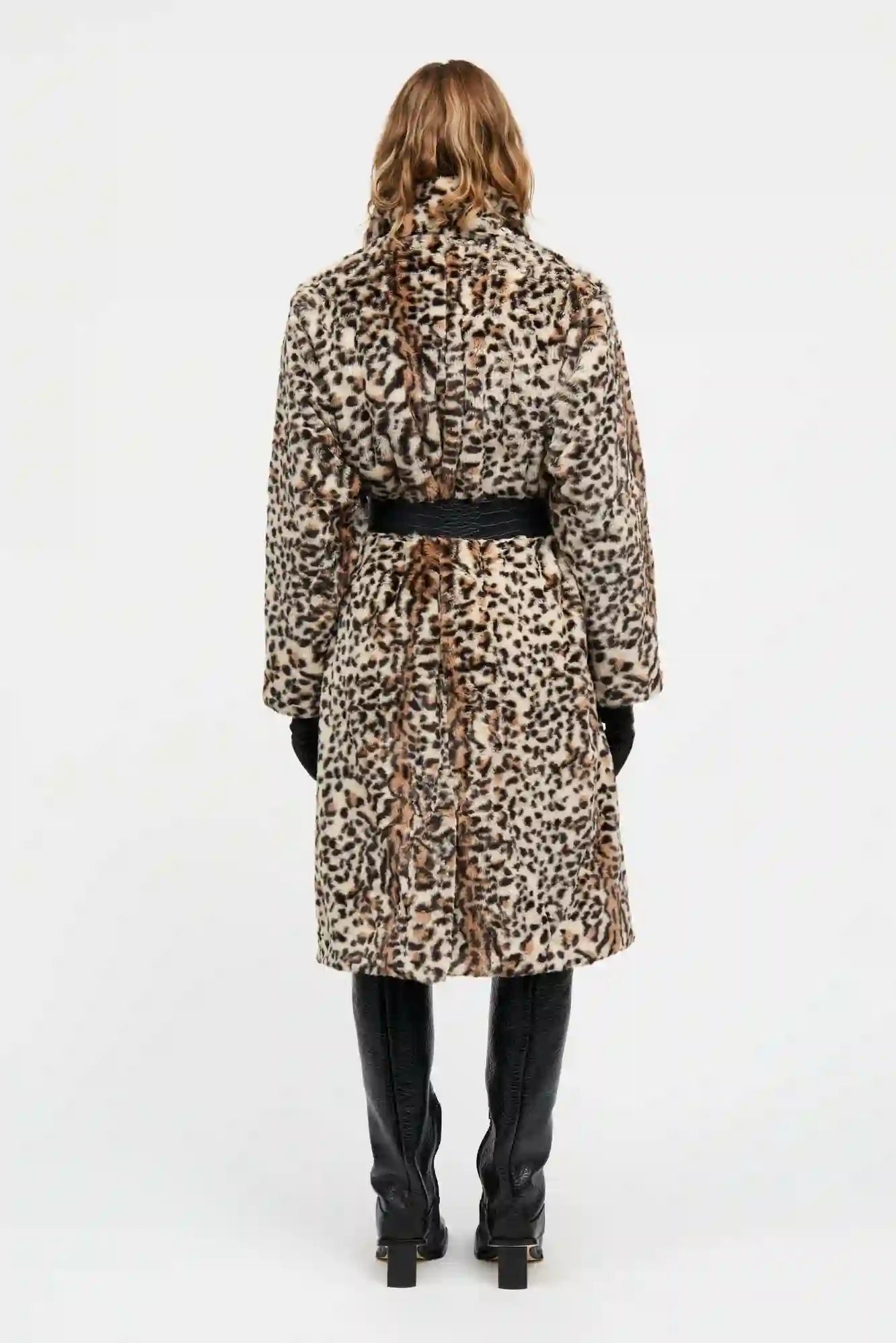 Mads Norgaard Faux Leo Nora Coat - Leopard
