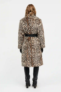Mads Norgaard Faux Leo Nora Coat - Leopard