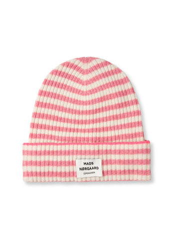 Mads Norgaard Recycled Iceland Anju Hat - Pink/Winter White