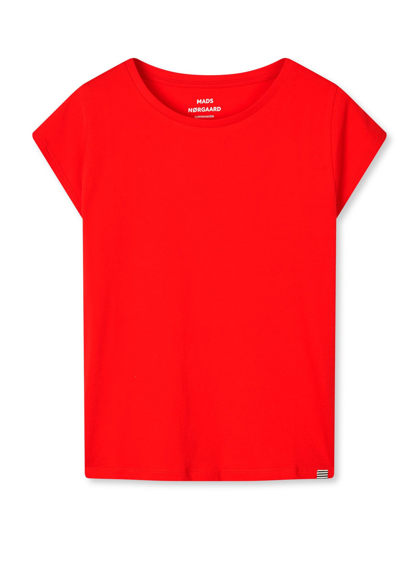 Mads Norgaard Organic Jersey Teasy Tee - Fiery Red