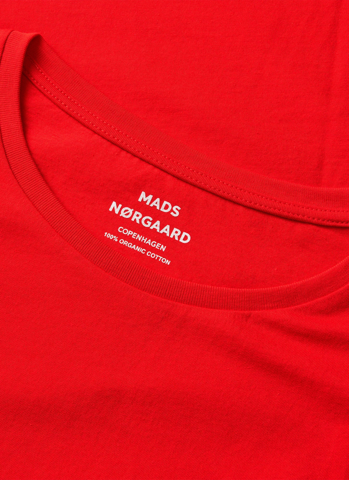 Mads Norgaard Organic Jersey Teasy Tee - Fiery Red
